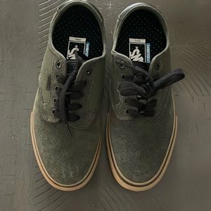 Vans. Olive green. Mens 6.5. Never worn.